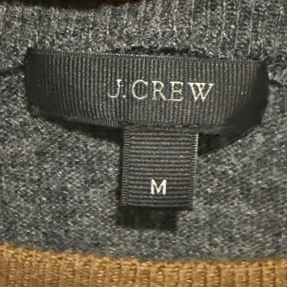 J. Crew Colorblock Wool Tunic Sweater – Women’s Size Medium, Brown & Gray - Picture 2 of 8